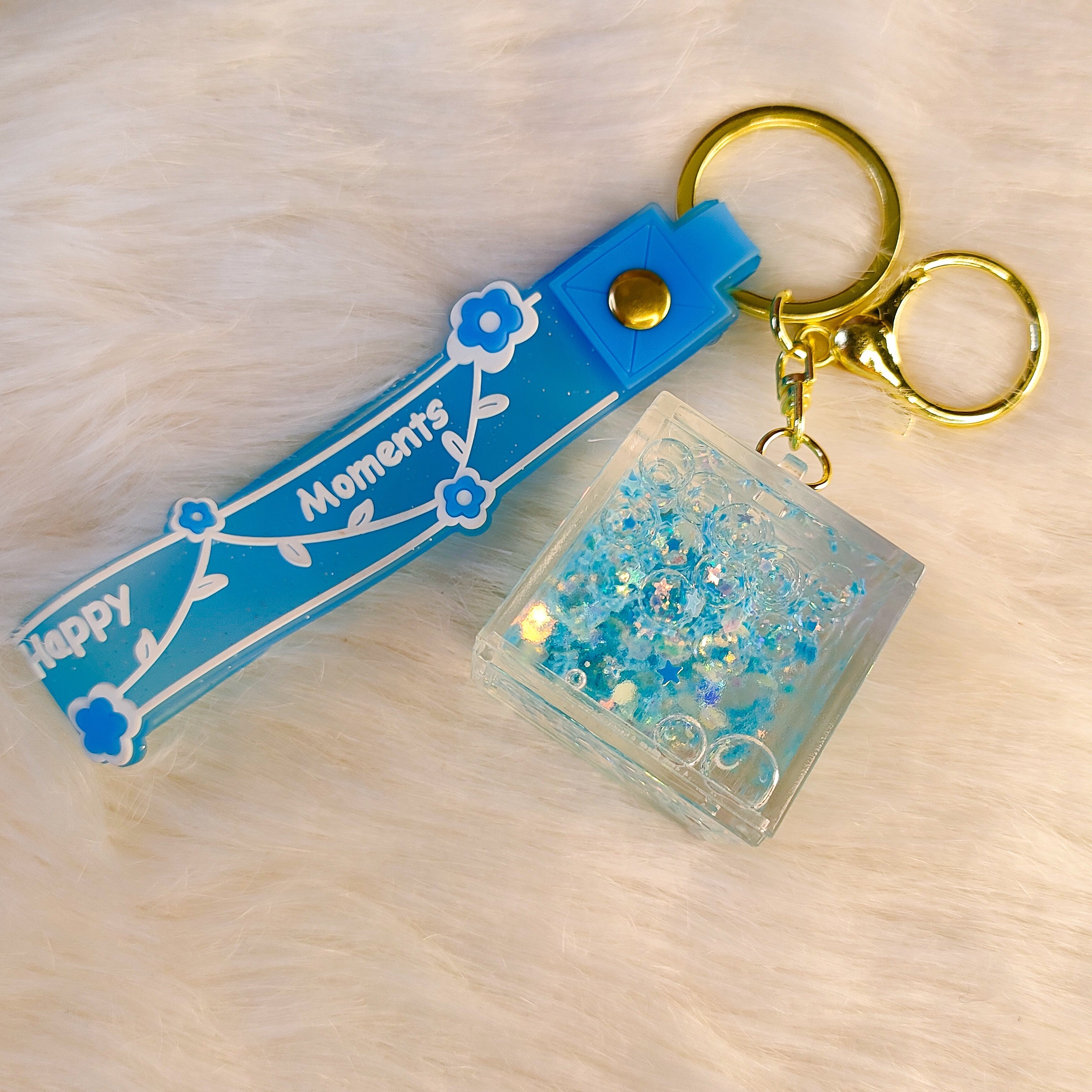 Cube Bubble Water Keychains - ( Pack of 1 )