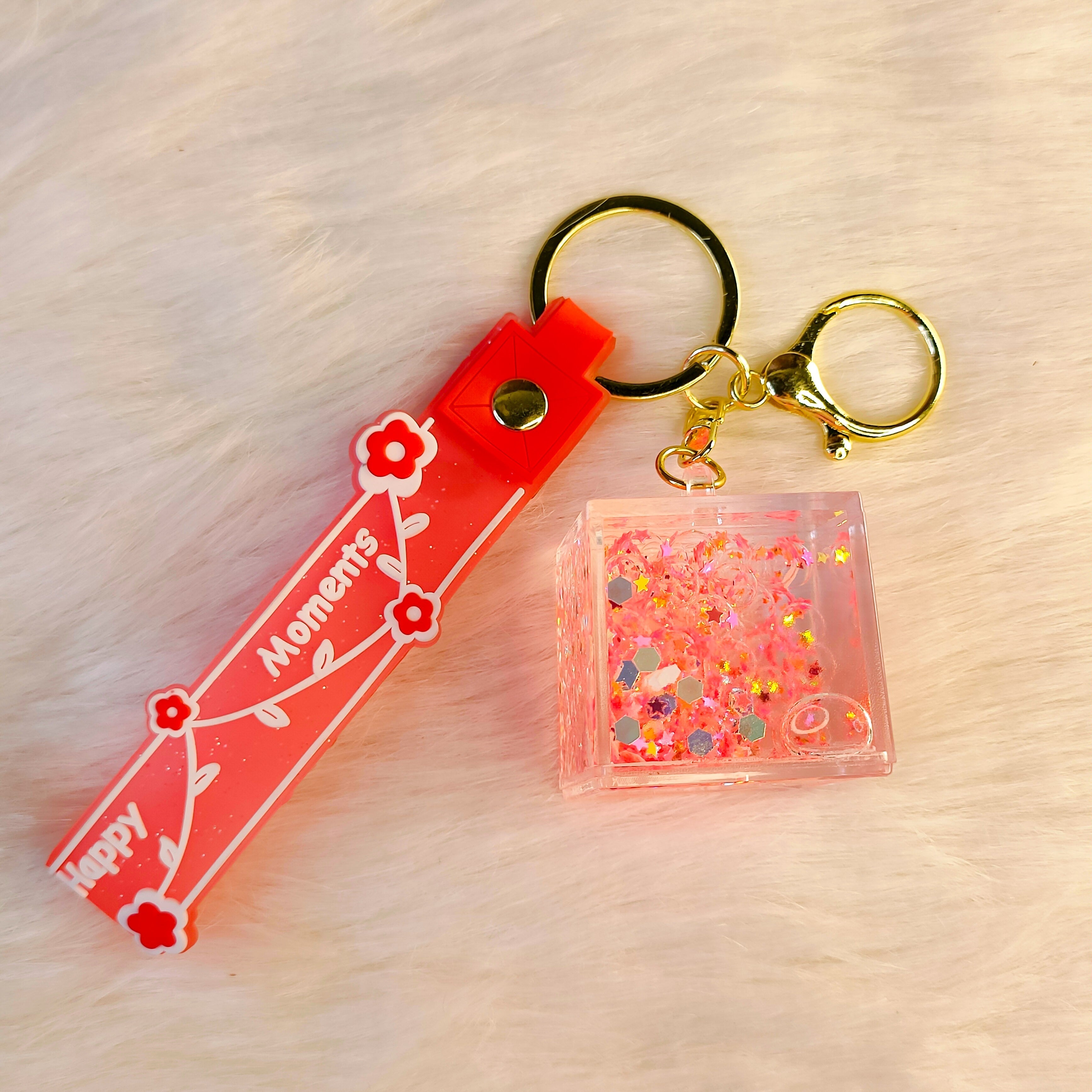 Cube Bubble Water Keychains - ( Pack of 1 )