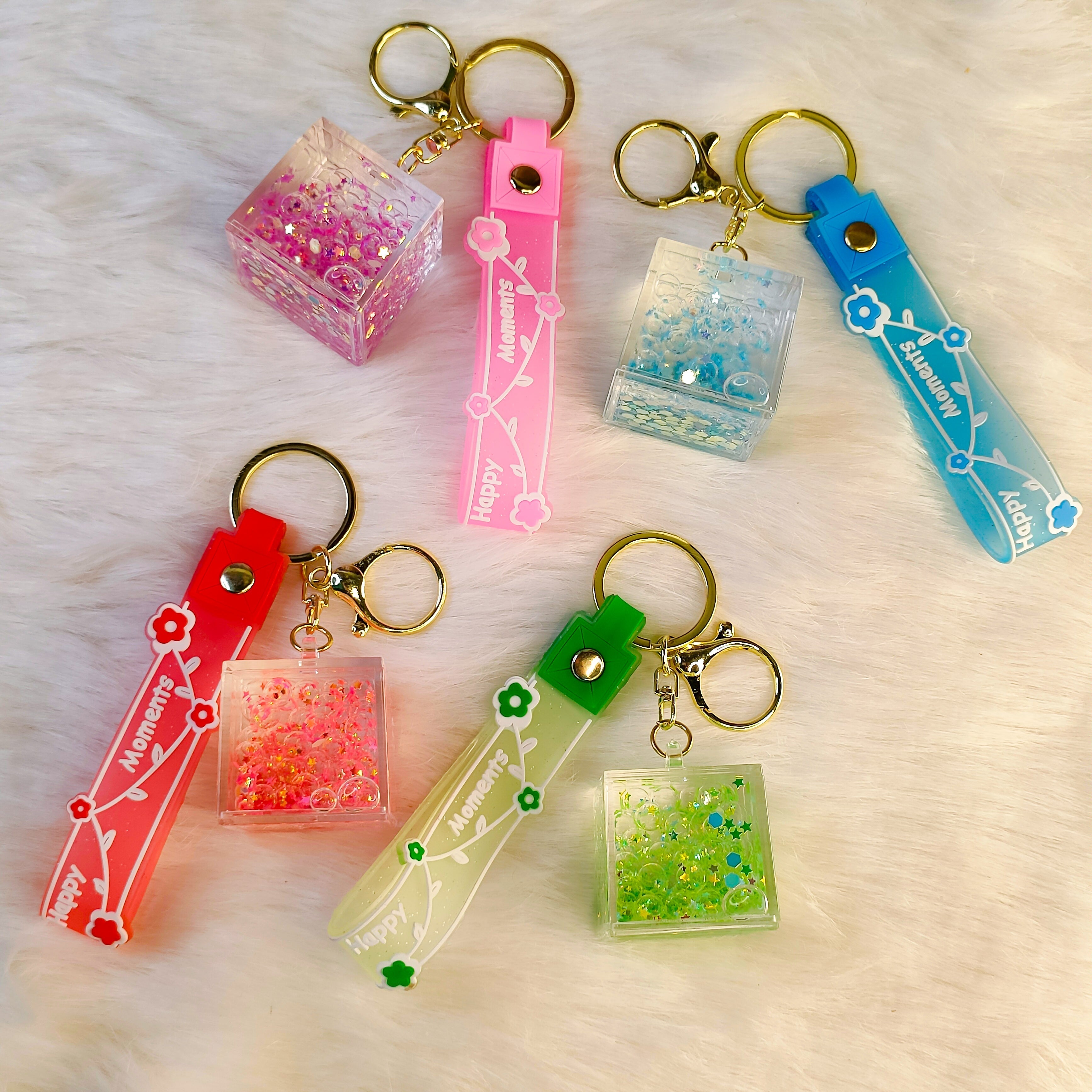 Cube Bubble Water Keychains - ( Pack of 1 )