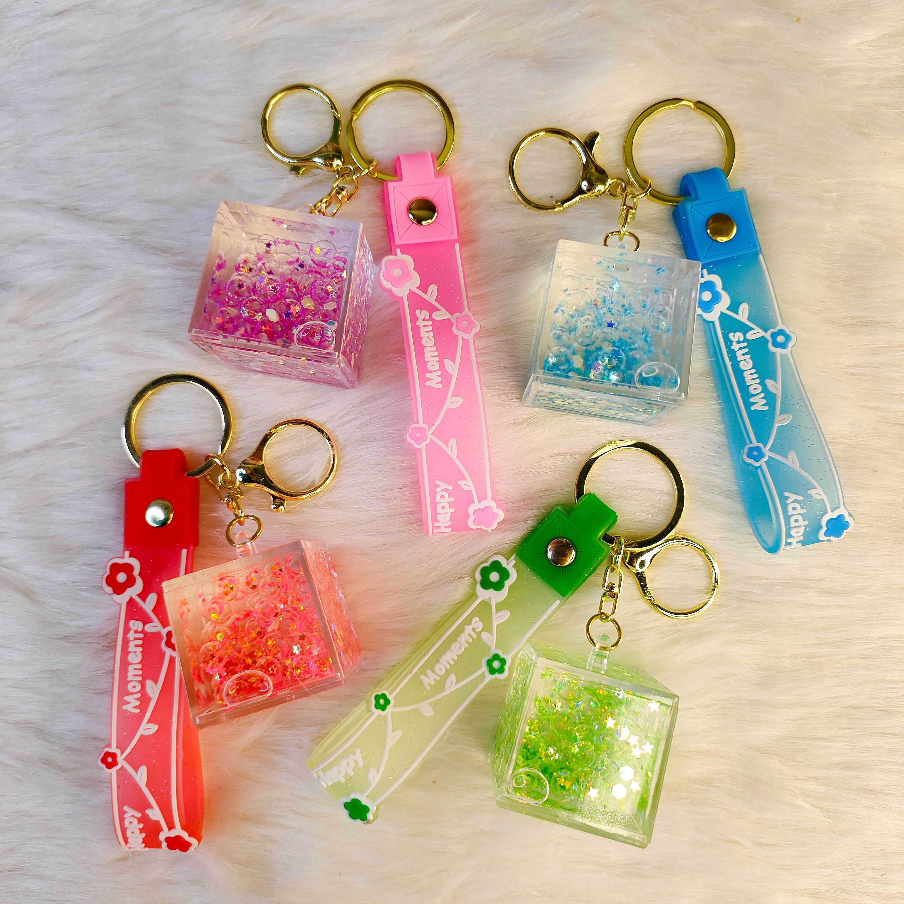 Cube Bubble Water Keychains - ( Pack of 1 )