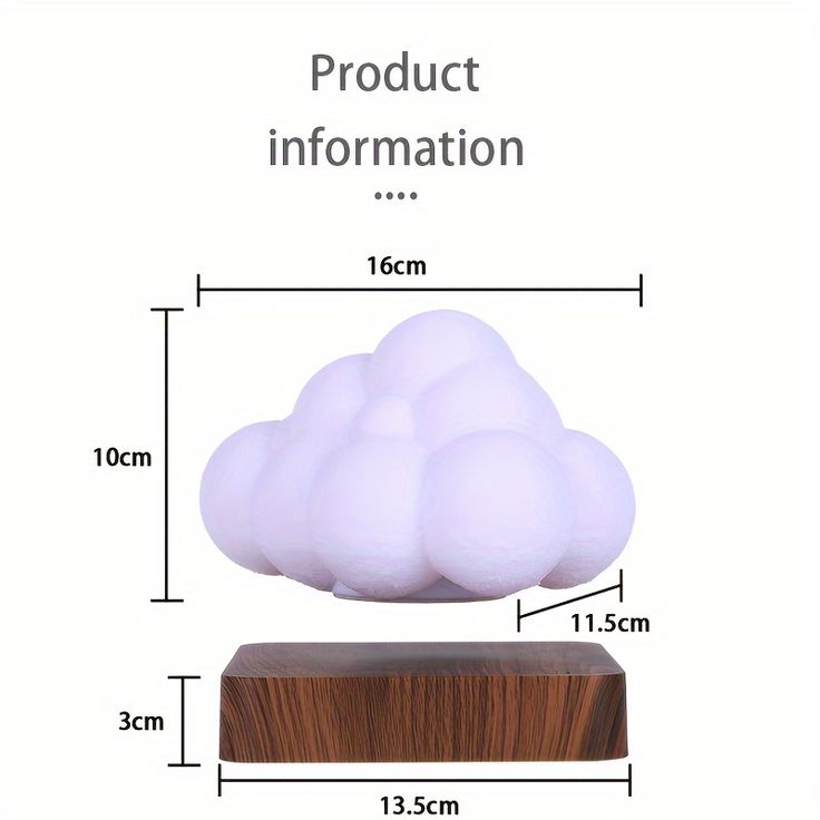 Floating Cloud Lamp Magnetic Levitating Lamp