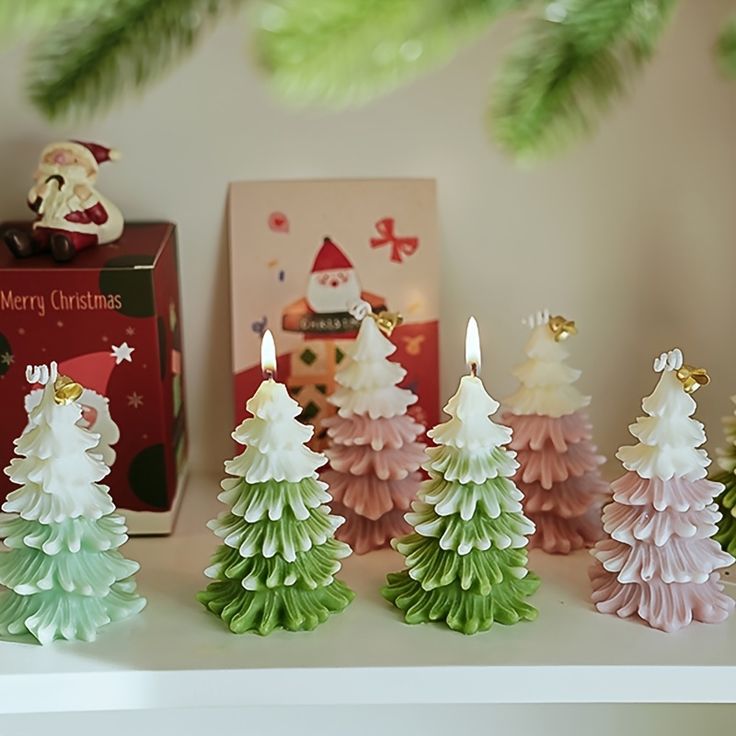 Festive Christmas Tree Sceneted Candles