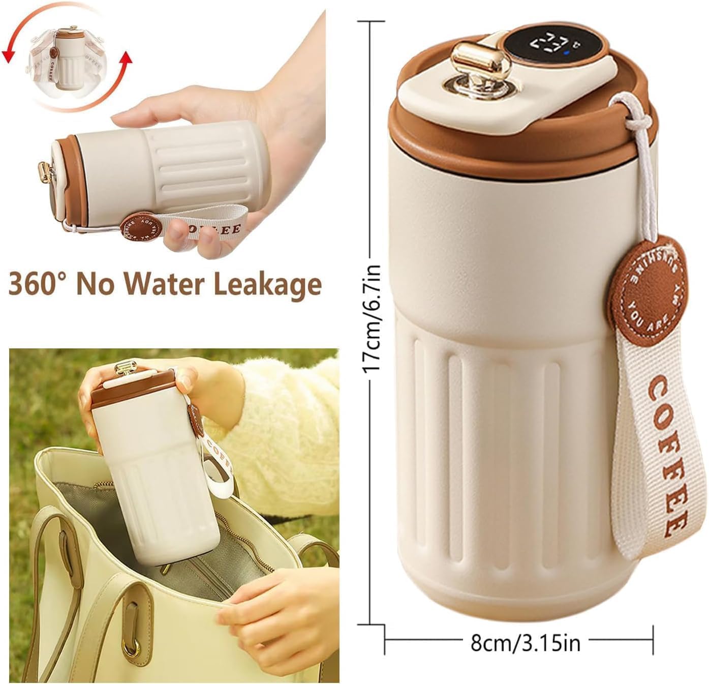 CozyCup Insulated Tumbler – Leak-Proof, Non-Slip & Long-Lasting Warmth