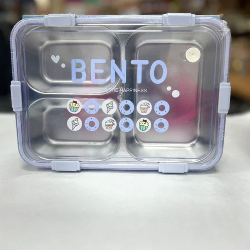 Personalized Stainless Steel Bento Lunch Box (3 Grid)