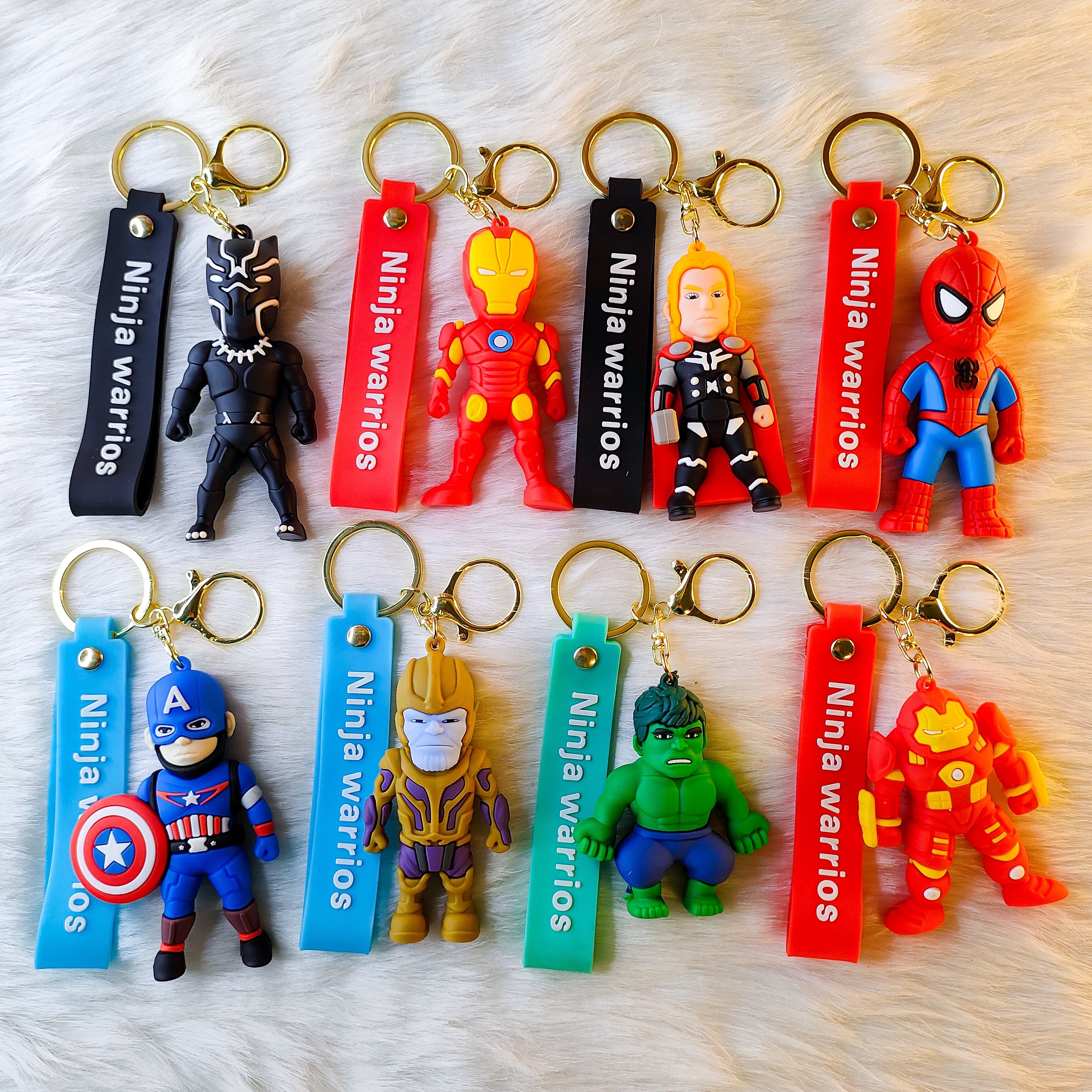 Cartoon Character Superhero avangers keychain (pack of 1 )