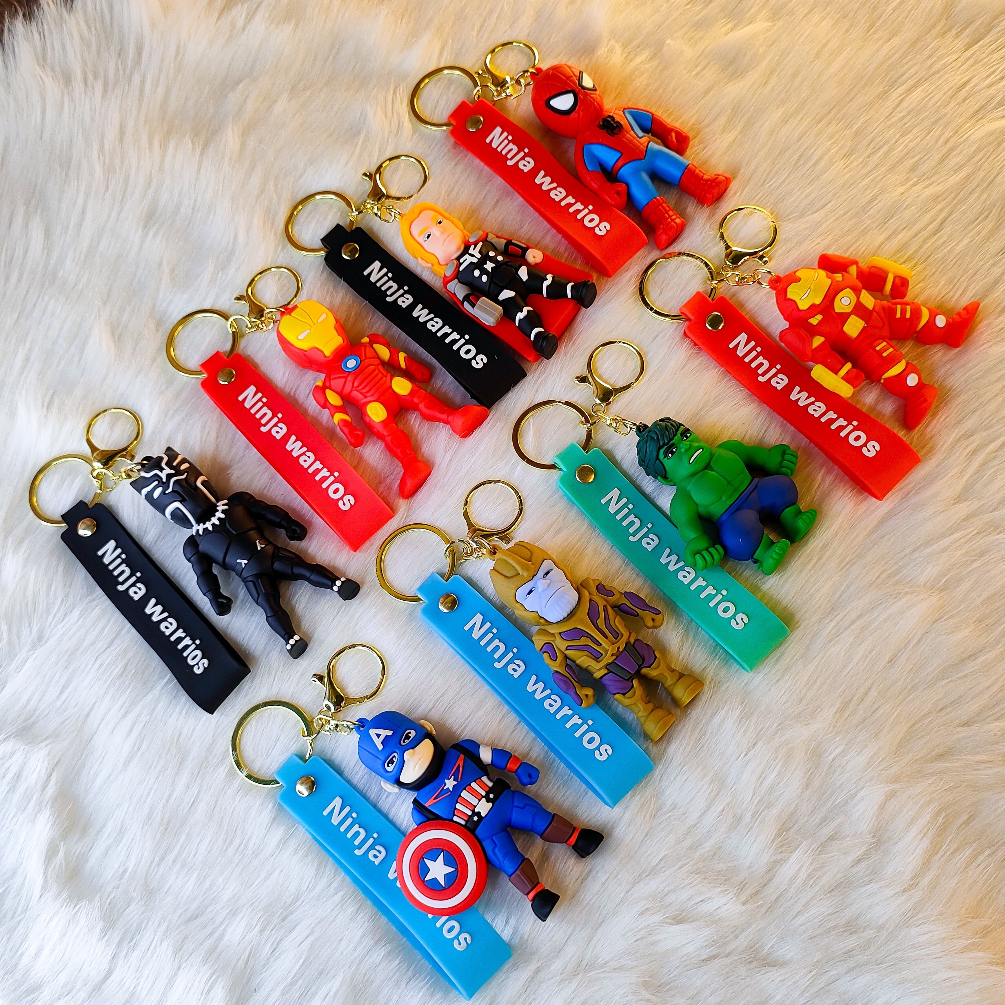 Cartoon Character Superhero avangers keychain (pack of 1 )