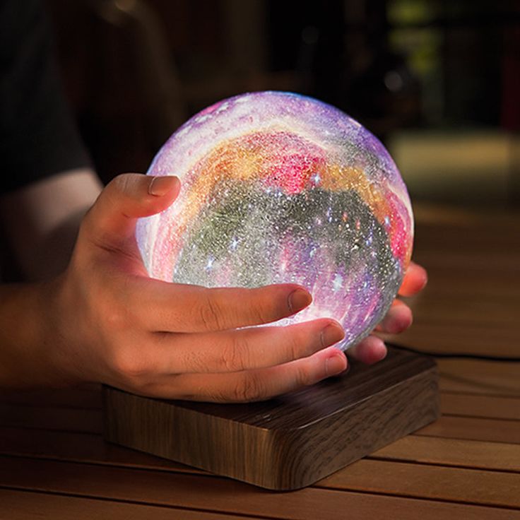Galaxy Multicolor Levitating Moon