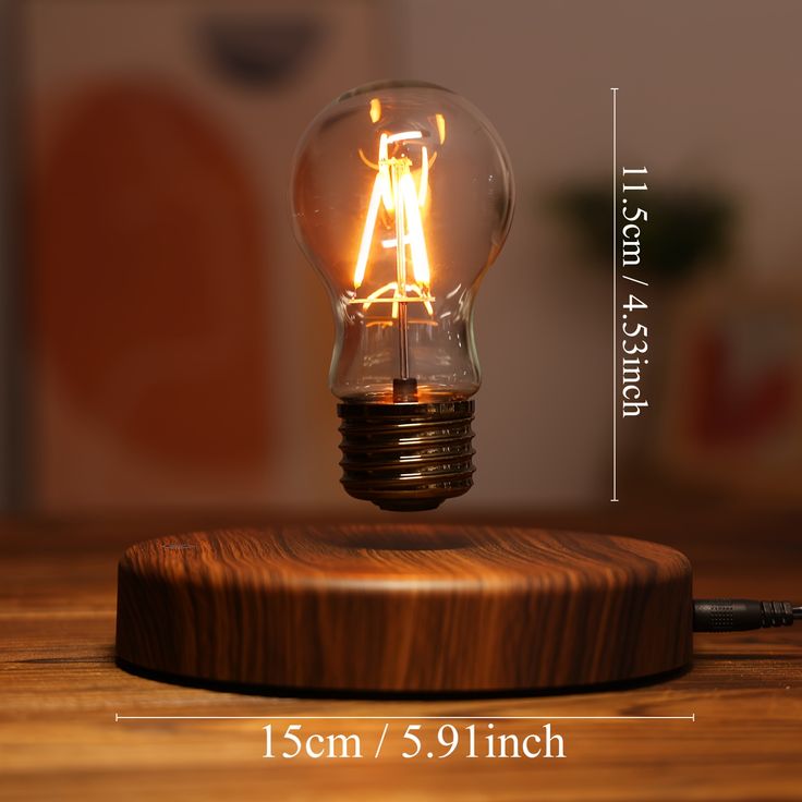 Magnetic Levitating Light Bulb Lamp
