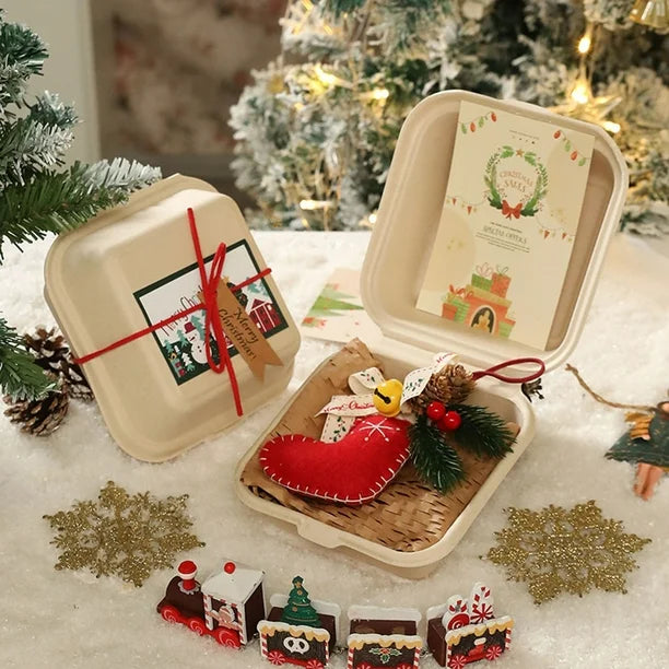 Plush Christmas Tree Ornament ( 2 Pcs )