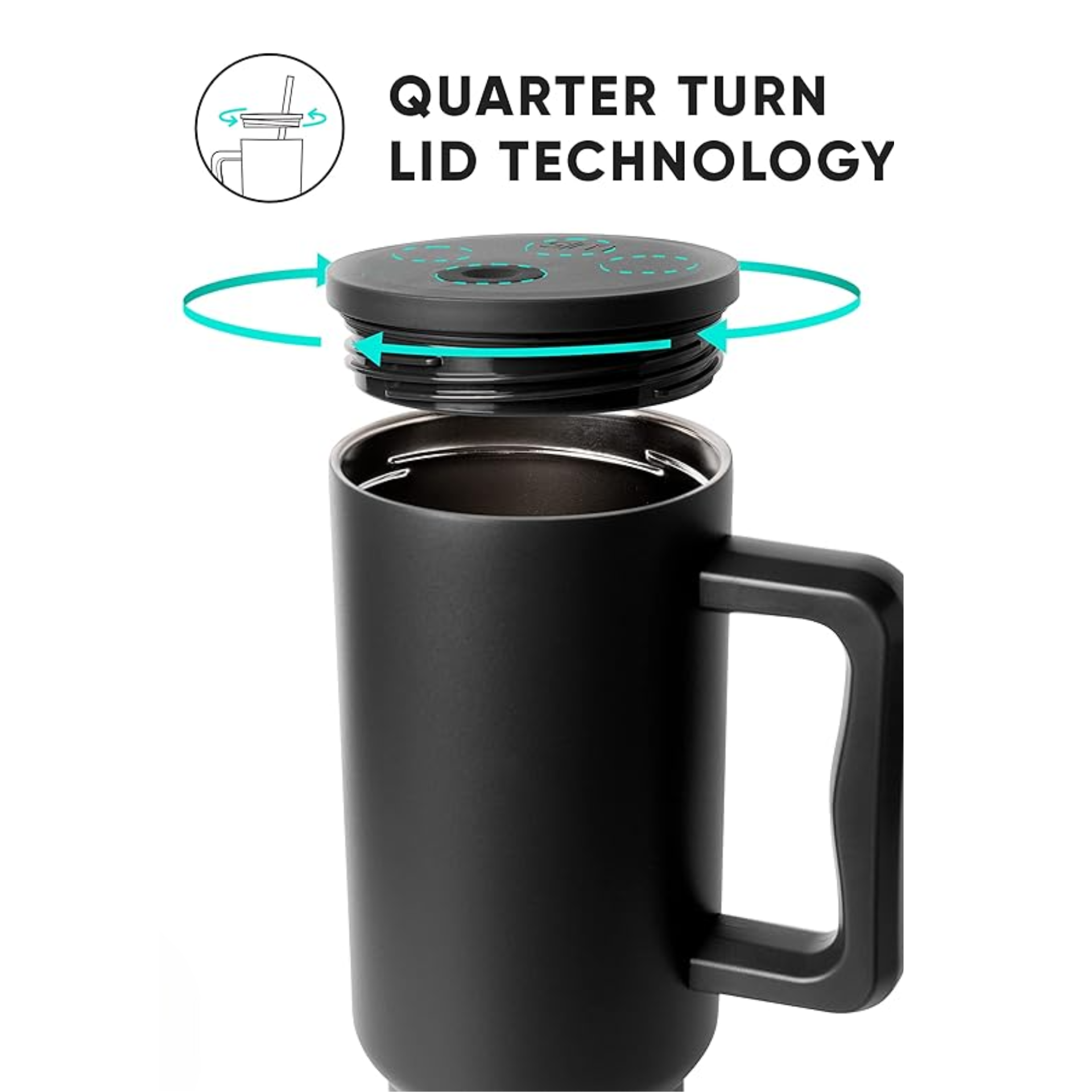 Stainless Steel Tumbler – Matte Finish |Sipper | Leak-Proof | With 2 Straw & Brush 1.2L