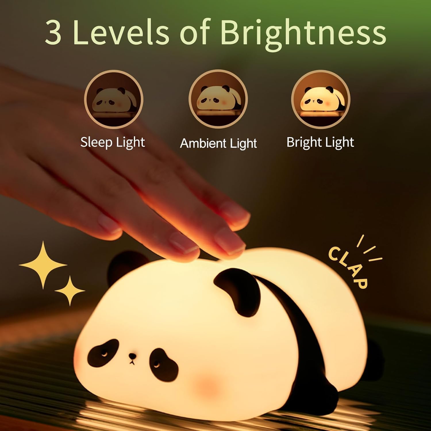 Sleeping Panda Silicone lamp