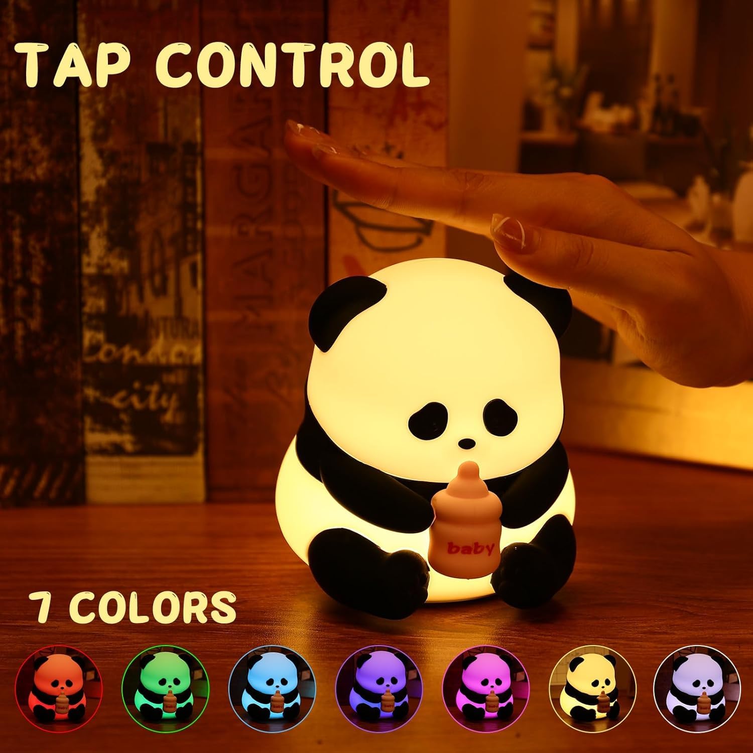 Baby Panda Silicone lamp