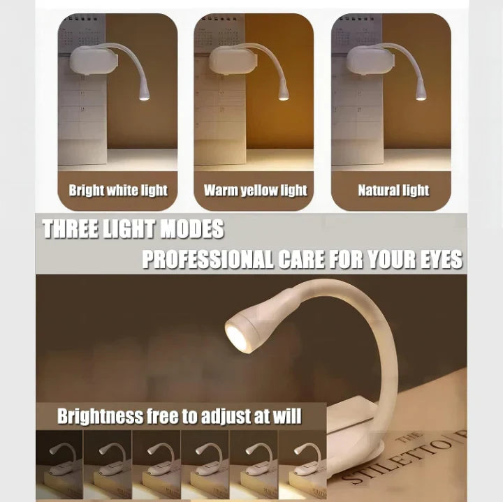 Clip-On LED Reading Light with 3 Modes